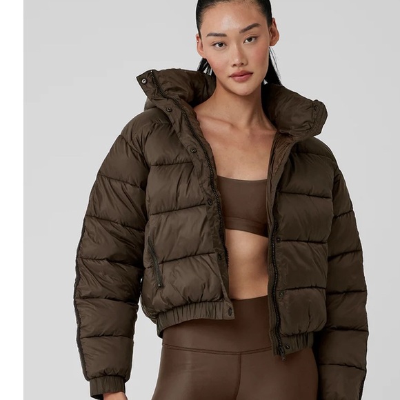 ALO Yoga Dark Brown Puffer Jacket - Picture 4 of 7